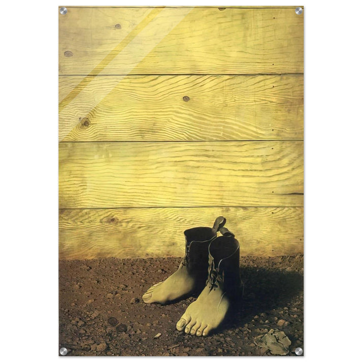 THE RED MODEL 1934 - Rene Magritte Acrylic Print - 70x100 cm / 28x40″ inches