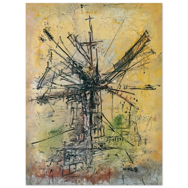 Wols - The Windmill - 1951 75x100 cm / 30x40inches Fine Art Poster