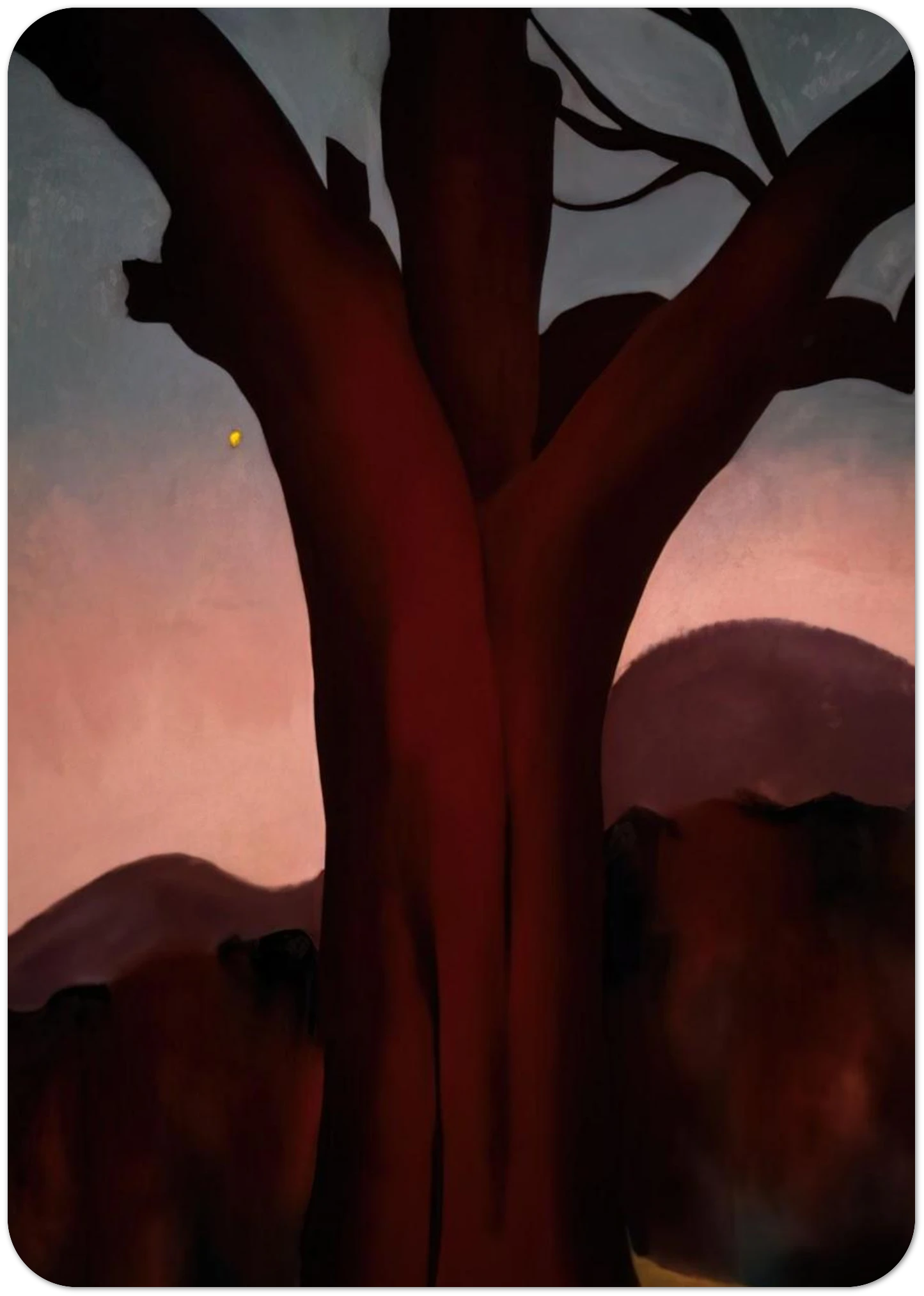 Autumn Trees - Chestnut Tree By Georgia O'Keeffe Pack of 10 Post Cards | Georgia O'Keeffe Post Cards | A6 (10.5 x 14.8 cm) - 4.1 x 5.8 inches