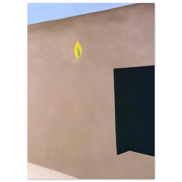 Georgia O'Keeffe - Patio Door with Green Leaf Fine Art Poster