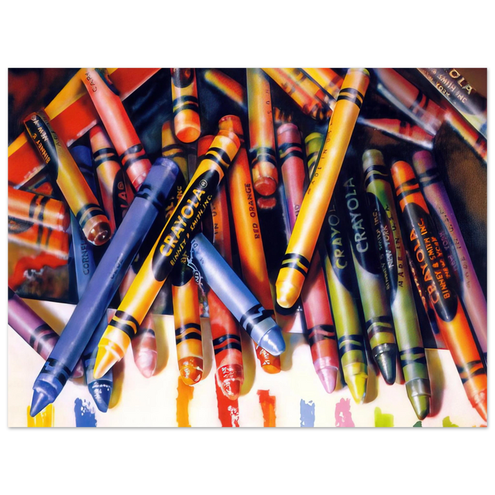 Audrey Flack - CRAYOLA 1973 75x100 cm / 30x40inches Fine Art Poster