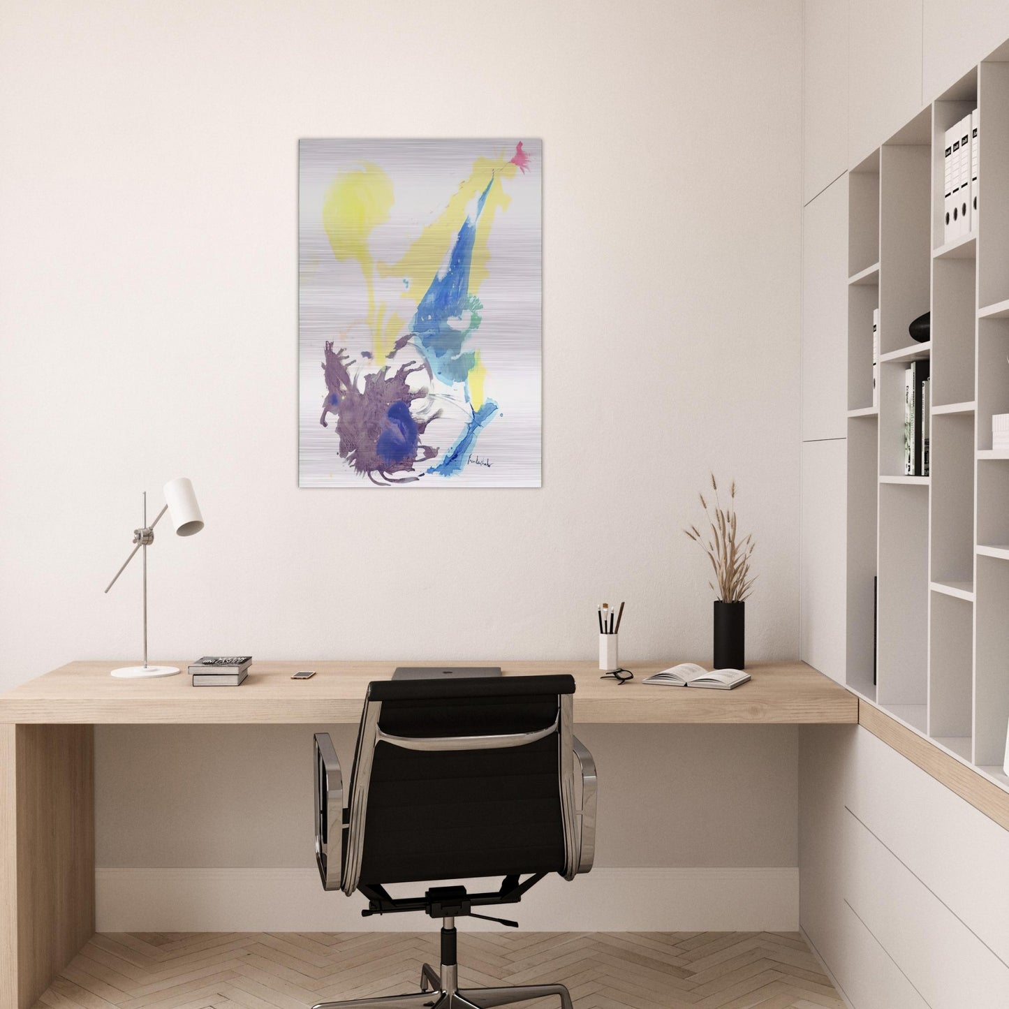 Moving Day - 1961 - Helen Frankenthaler Brushed Aluminum Print - 70x100 cm / 28x40 inches | Helen Frankenthaler Aluminum Print | Helen Frankenthaler Prints