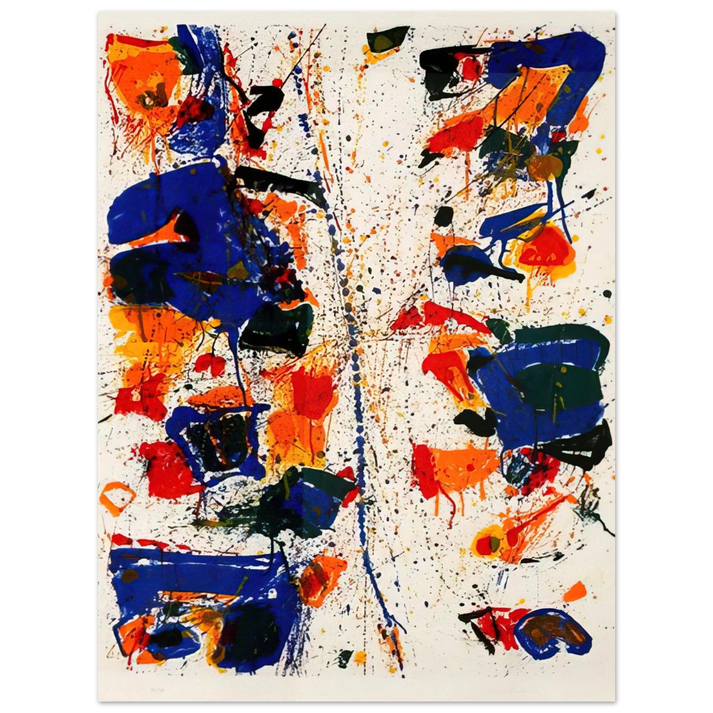 Sam Francis - The White Line 75x100 cm / 30x40inches Fine Art Poster