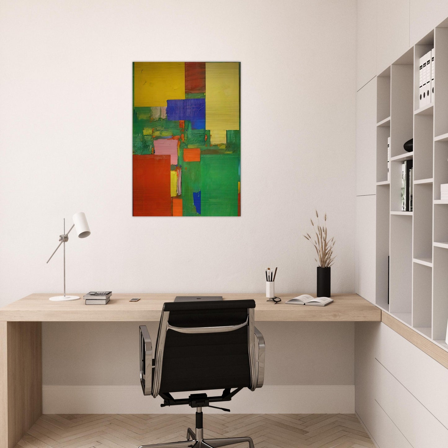 Equipoise - Hans Hofmann Brushed Aluminum Print - 70x100 cm / 28x40 inches | Hans Hofmann Aluminum Print | Hans Hofmann Prints