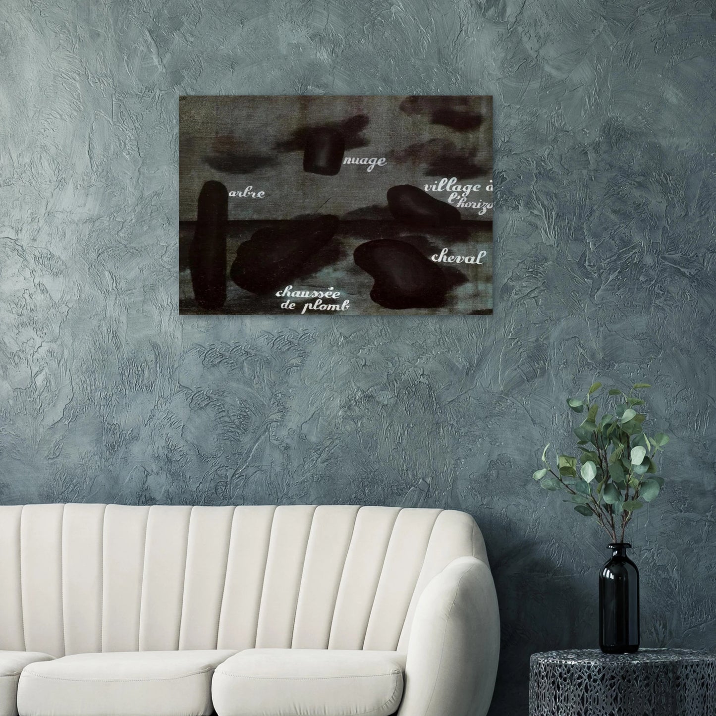 SWIFT HOPE 1928 - Rene Magritte Brushed Aluminum Print - 70x100 cm / 28x40 inches | Rene Magritte Aluminum Print | Rene Magritte Prints