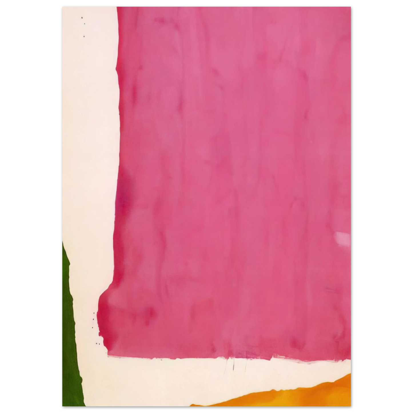 Helen Frankenthaler - Mauve District - 1966 Wall art - 28x43 cm / XL (11x17 inches) - Premium Wooden Framed Poster With Fine Art Paper - Wood frame