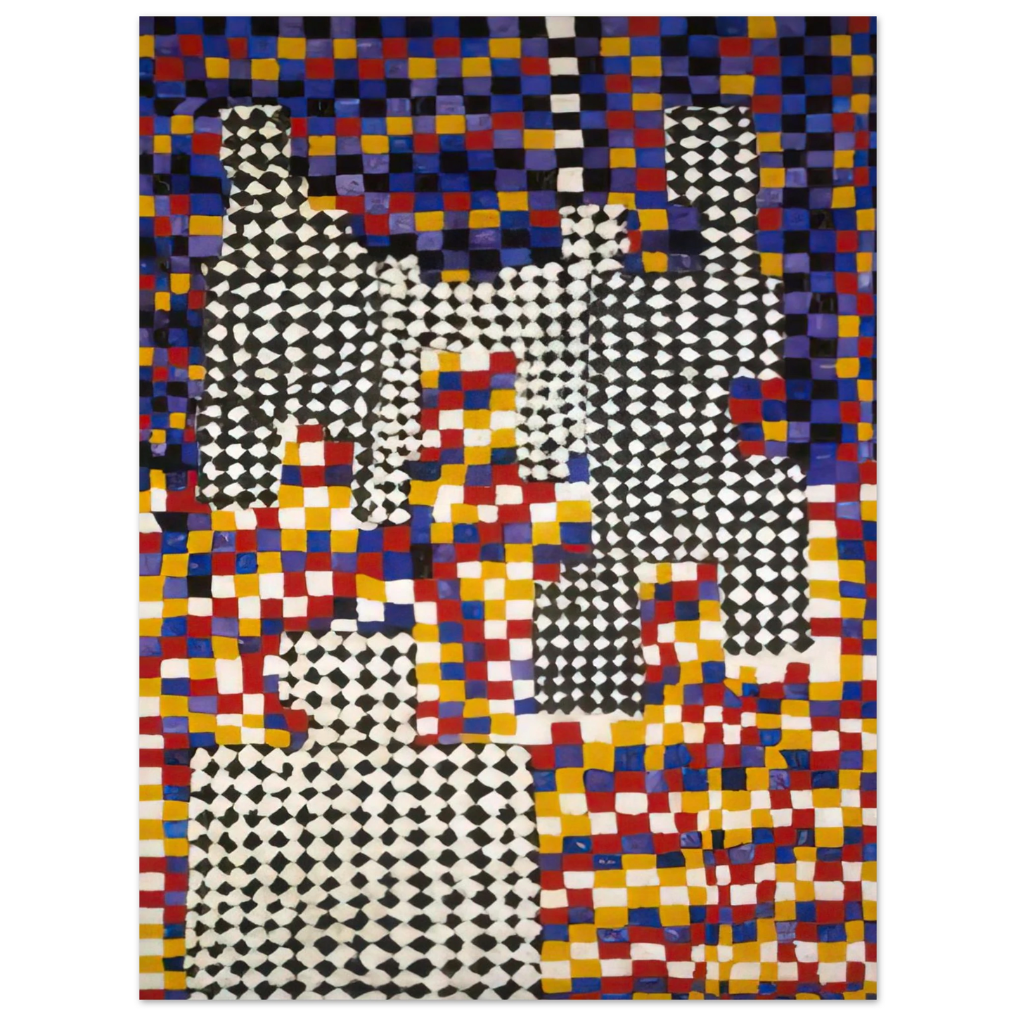 Alfred Jensen - Family Portrait - 1958 Fine Art Poster - Default Title