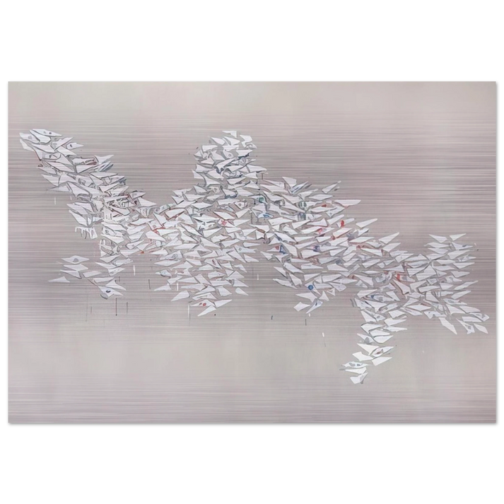 Motion II - 1981 - Robert Goodnough Brushed Aluminum Print - 70x100 cm / 28x40 inches | Robert Goodnough Aluminum Print | Robert Goodnough Prints