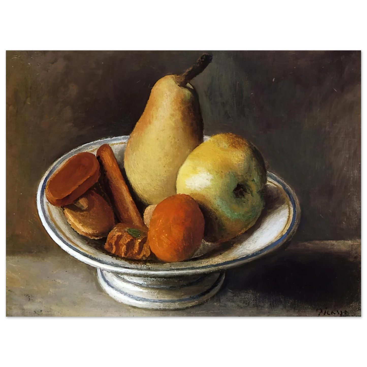 Pablo Picasso - Fruit Bowl with Fruit - 1918 Fine Art Poster - Default Title