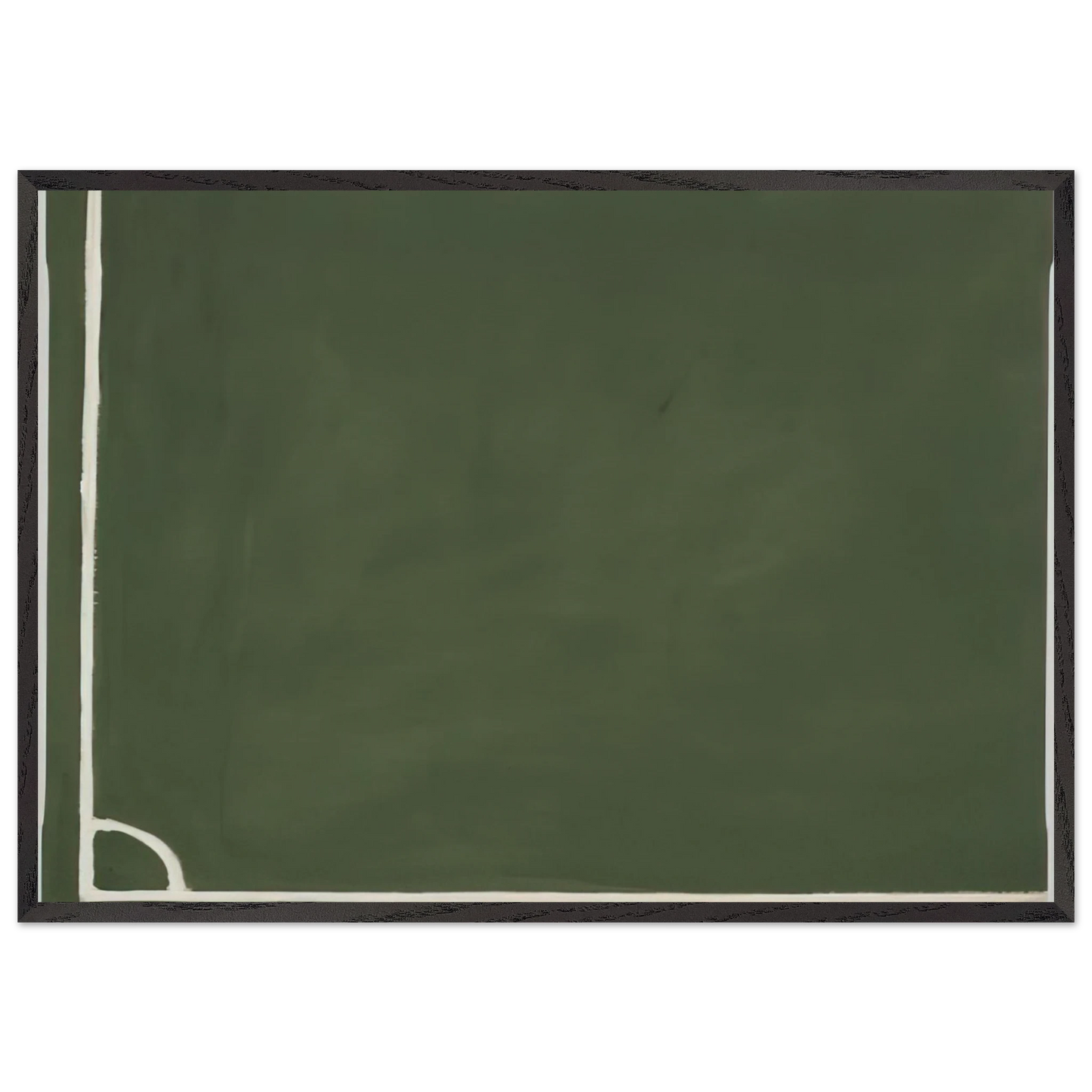 3 Hoeken III - 1971 N2 - Raoul De Keyser 70x100 cm / 28x40 inches Framed Art Print – Black Wooden Frame