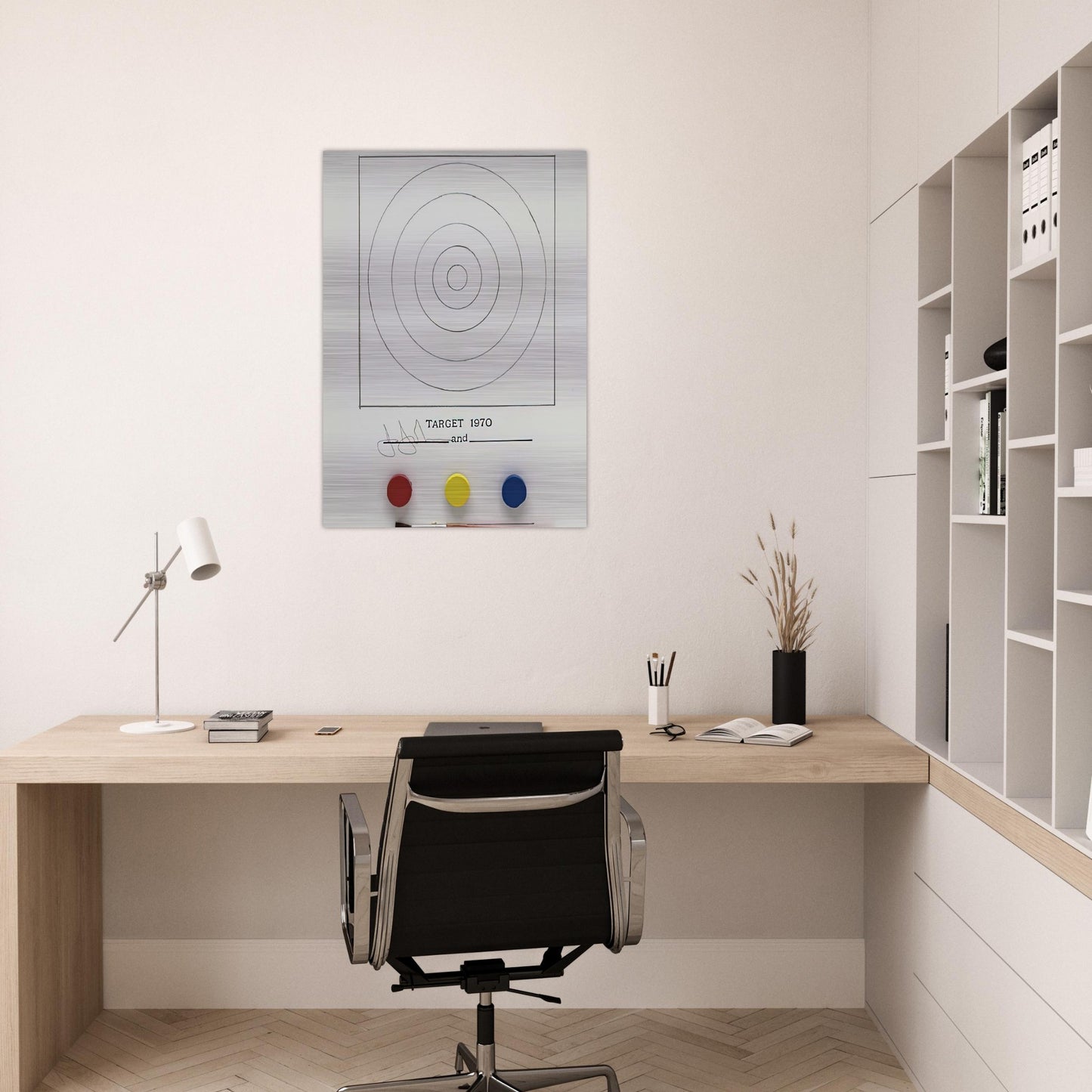 TARGET ULAE 89 - Jasper Johns Brushed Aluminum Print - 70x100 cm / 28x40 inches | Jasper Johns Aluminum Print | Jasper Johns Prints
