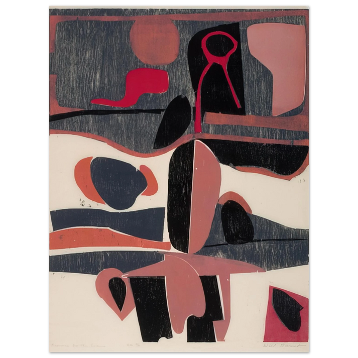 Will Barnet - Province by the Sea - 1959 United States 75x100 cm / 30x40inches Fine Art Poster
