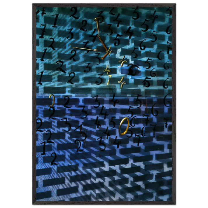 Untitled N31 - Salvador Dali 70x100 cm / 28x40 inches Framed Art Print – Black Wooden Frame