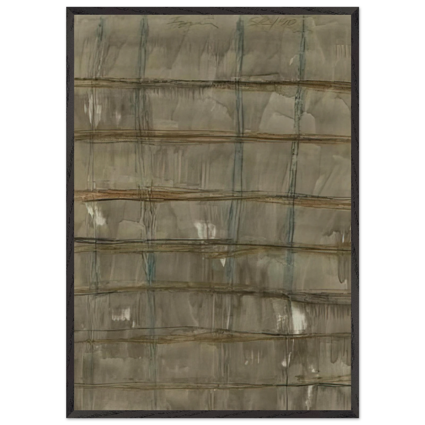 Campo 2 - 1990 - Gunther Forg 70x100 cm / 28x40 inches Framed Art Print – Black Wooden Frame