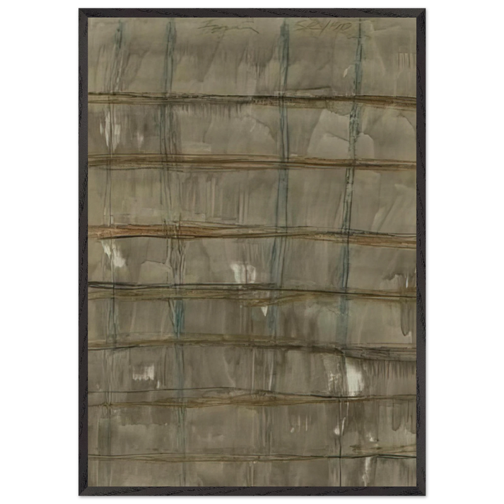 Campo 2 - 1990 - Gunther Forg 70x100 cm / 28x40 inches Framed Art Print – Black Wooden Frame