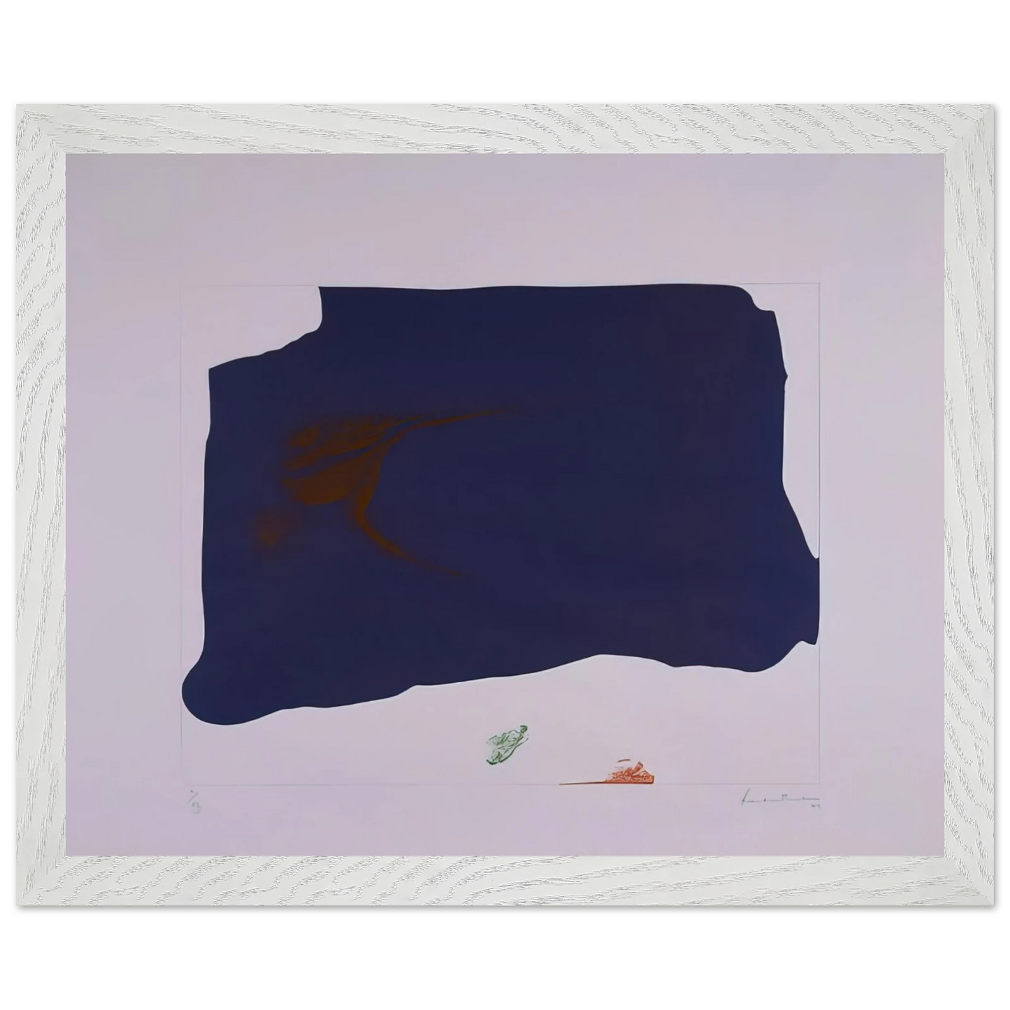 Helen Frankenthaler - Variation II on Mauve Corner - 1969 Wall art - A1 (59.4 x 84.1 cm) - Fine Art Poster - -
