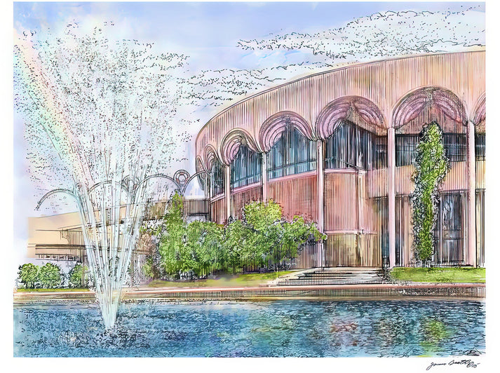 ASU Belk Library Art Print | Premium Fine Art Print | RedKalion