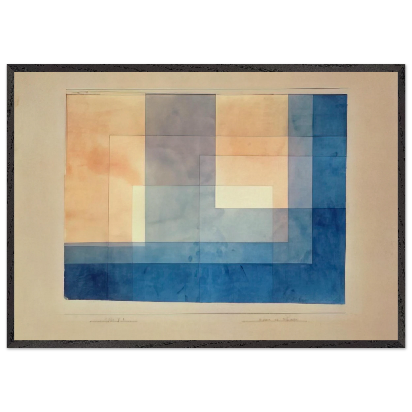 HOUSE ON THE WATER 1930 - Paul Klee Framed Art Print – Black Wooden Frame - Default Title - -Framed Art Print