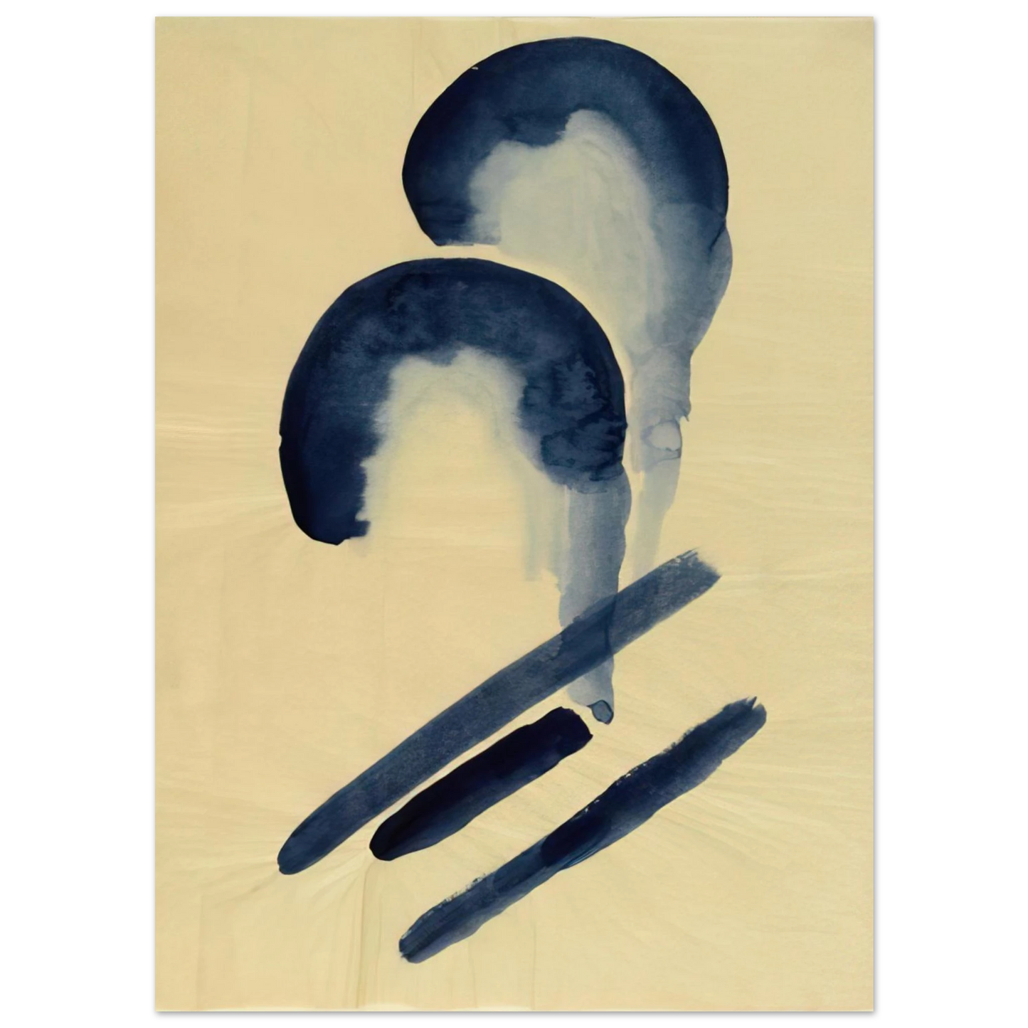 Georgia O'Keeffe - Blue-04 Fine Art Poster - 75x100 cm / 30x40 inches