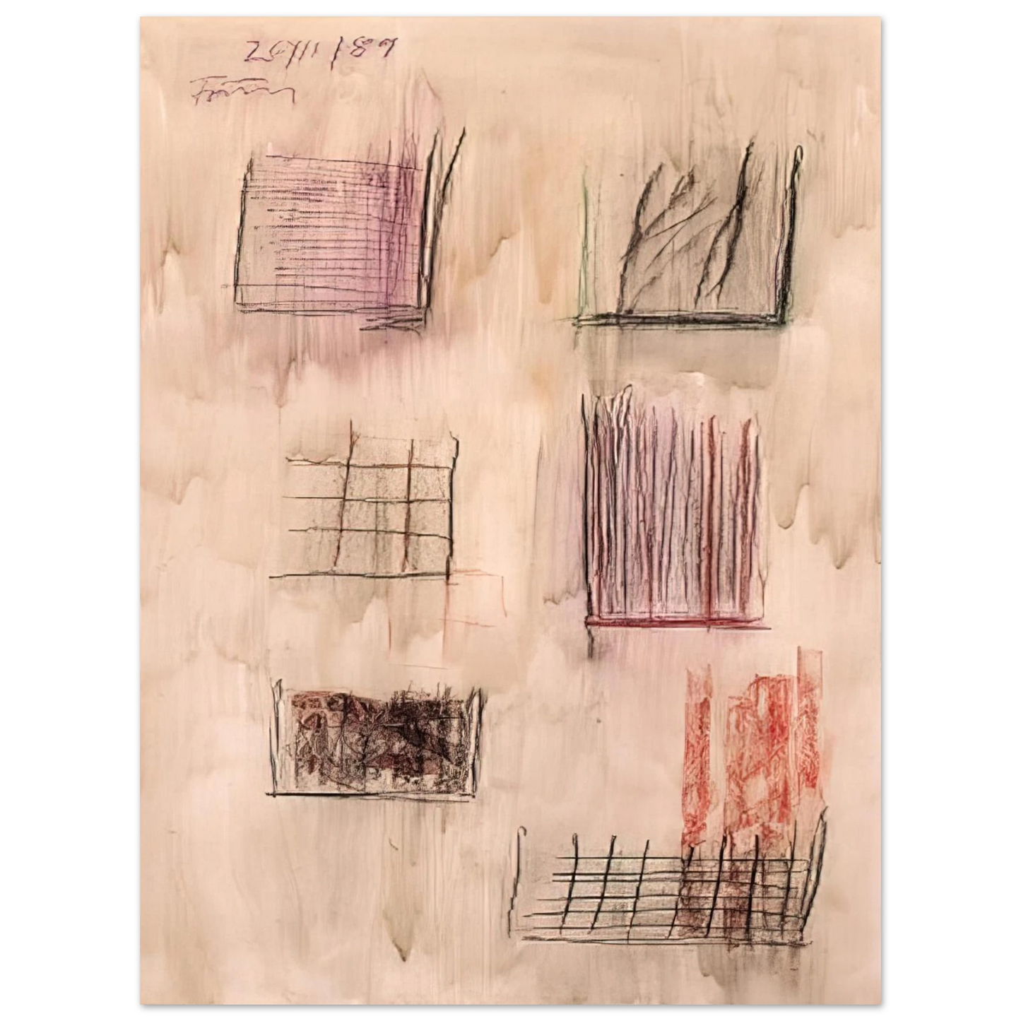 Gunther Forg - Untitled Cansons - 1989 Fine Art Poster - Default Title