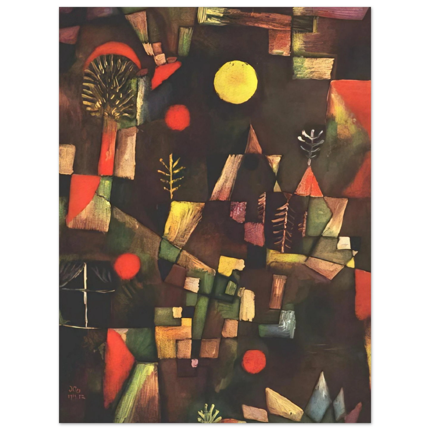 Paul Klee - FULL MOON 1919 Fine Art Poster - Default Title