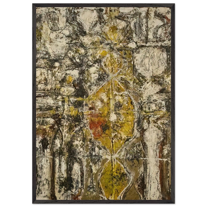Cascella II - 1952 - Richard Pousette-Dart 70x100 cm / 28x40 inches Framed Art Print – Black Wooden Frame