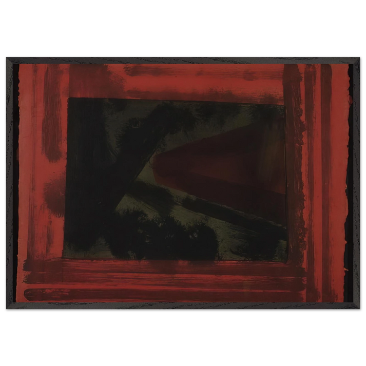 Here We are in Croydon - 1979 - Howard Hodgkin 70x100 cm / 28x40 inches Framed Art Print – Black Wooden Frame