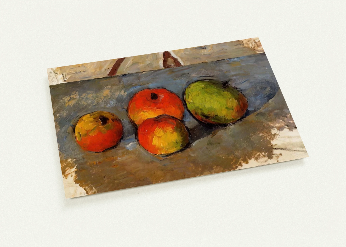 Four Apples By Paul Cézanne Pack of 10 Post Cards | Paul Cézanne Post Cards | A6 (10.5 x 14.8 cm) - 4.1 x 5.8 inches