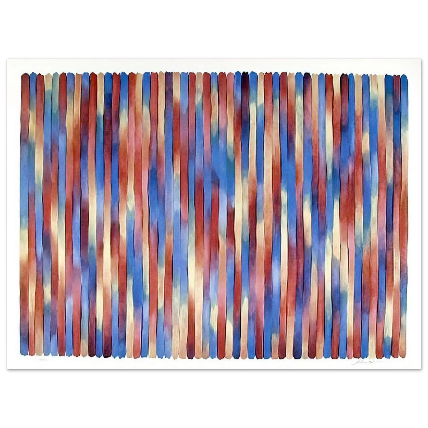 Gene Davis - Banjo - 1981 Fine Art Poster - Default Title