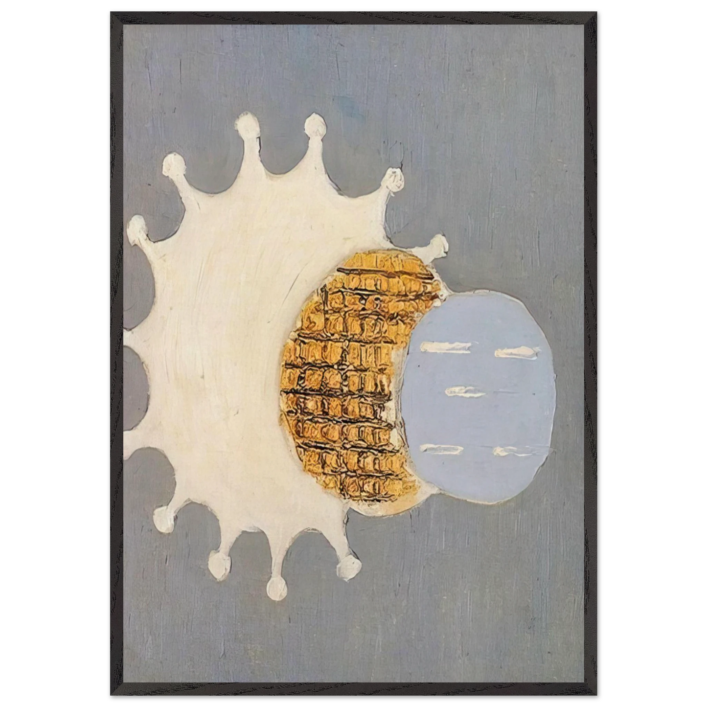 Untitled - 1967 N6 - Forrest Bess Framed Art Print – Black Wooden Frame - Default Title - -Framed Art Print