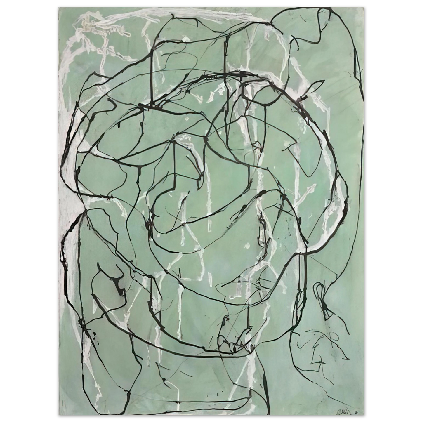 Brice Marden - Post Calligraphic Drawing - 1998 Fine Art Poster - Default Title