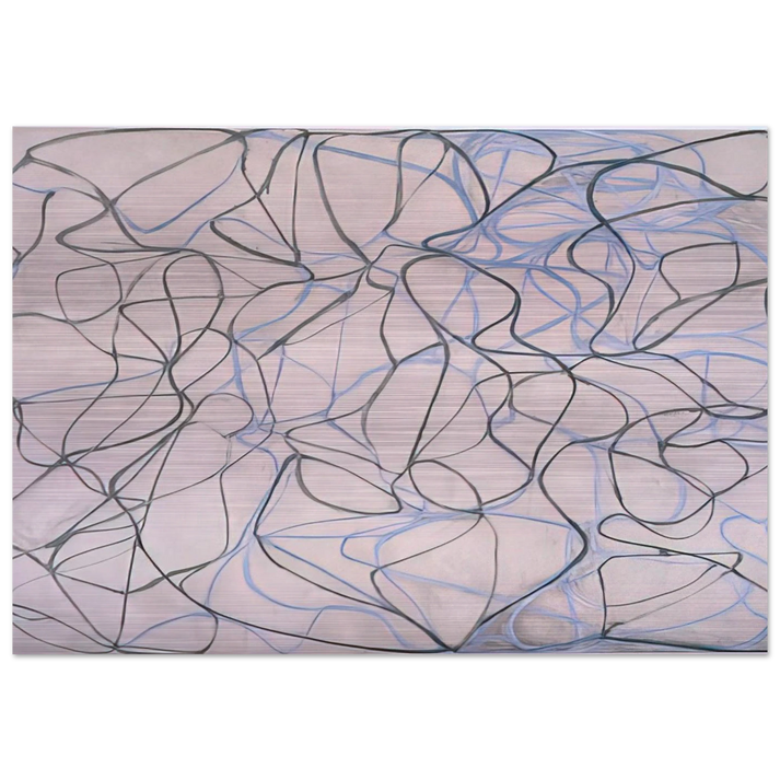 Vine - 1993 - Brice Marden Brushed Aluminum Print - 70x100 cm / 28x40 inches | Brice Marden Aluminum Print | Brice Marden Prints