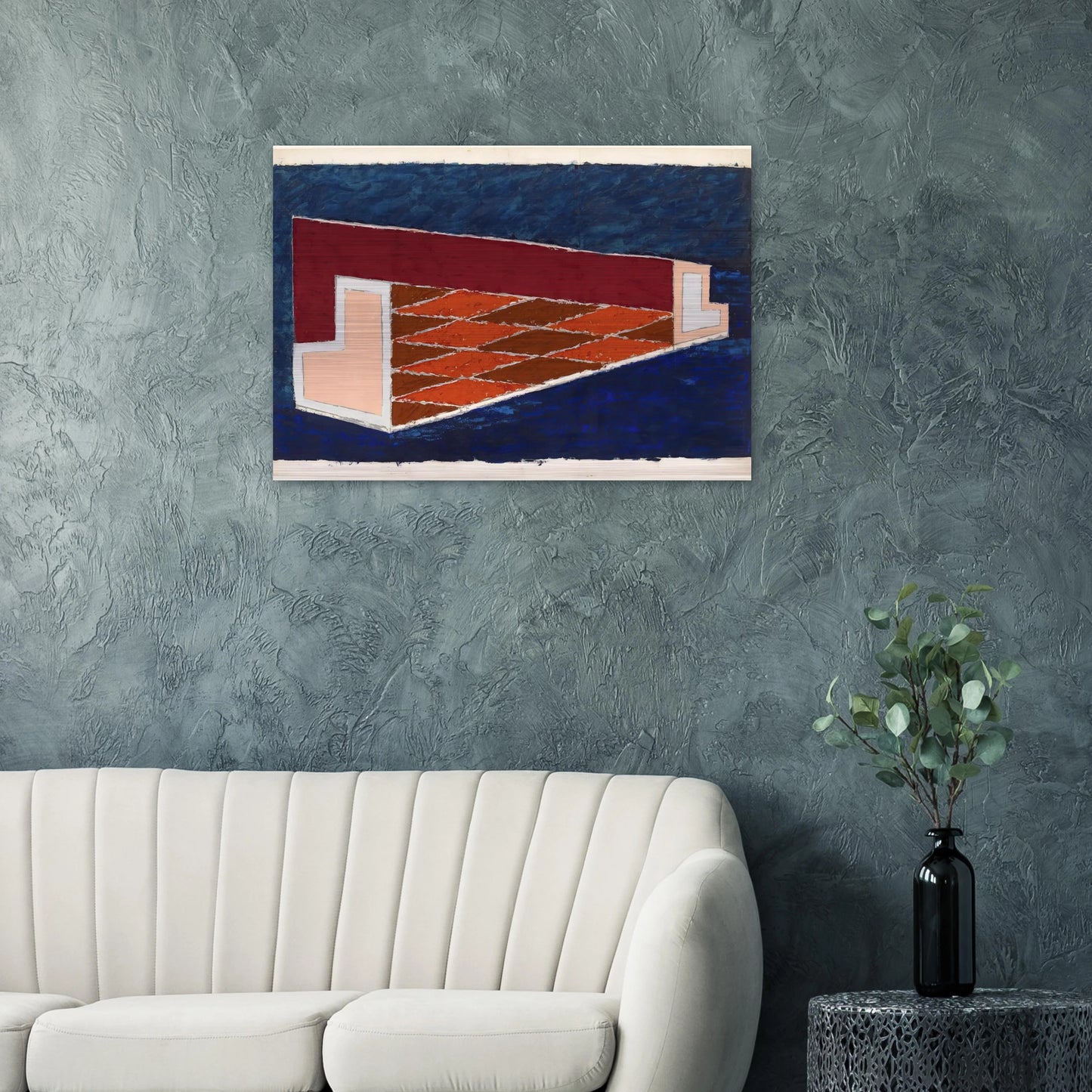 ABSTRACT 1940 - Josef Albers Brushed Aluminum Print - 70x100 cm / 28x40 inches | Josef Albers Aluminum Print | Josef Albers Prints