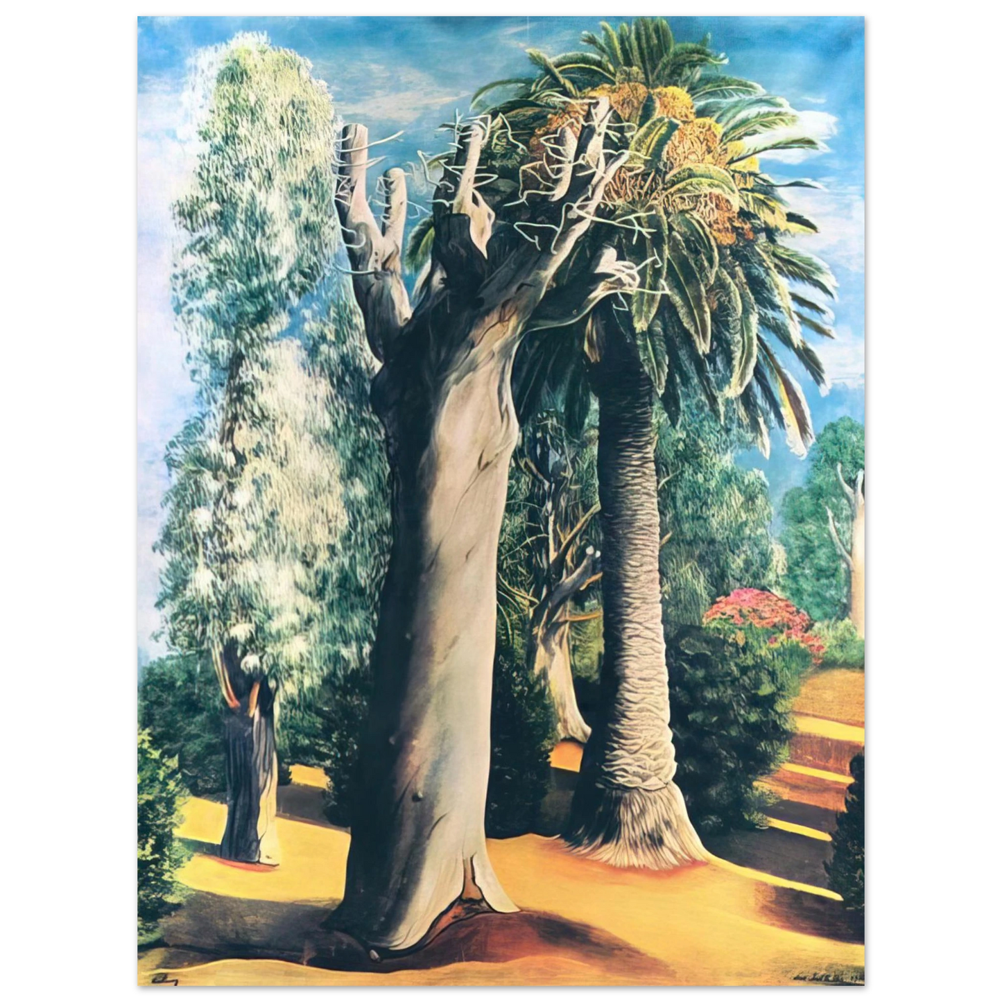 Moise Kisling - EUCALYPTUS AND PALM 1935 Fine Art Poster - Default Title