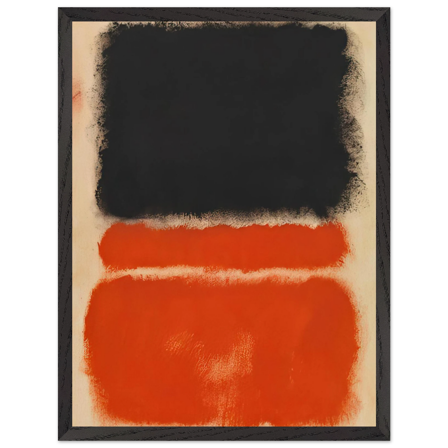 Mark Rothko - Red - 1968 Wall Art - 60x80 cm / 24x32 inches - Premium Wooden Framed Poster With Fine Art Paper - Wood frame