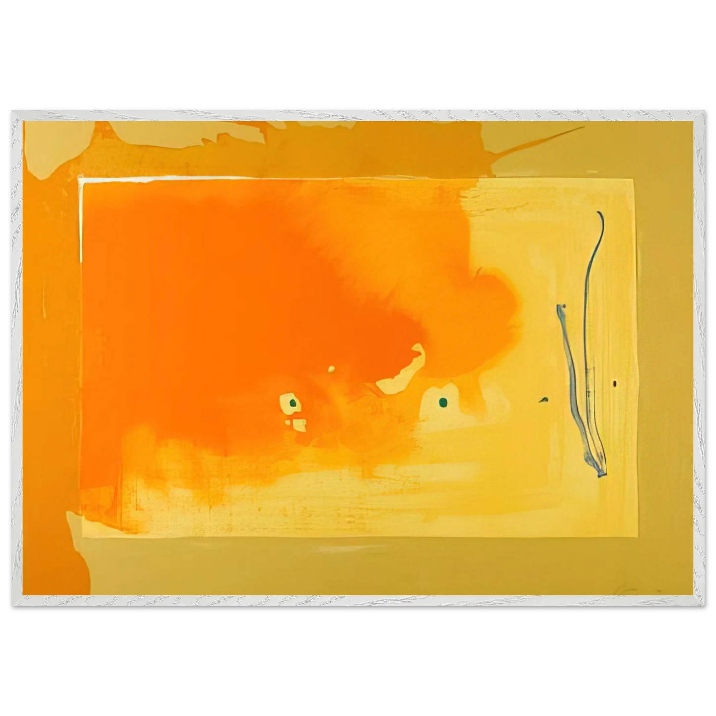 Helen Frankenthaler - Bilbao - 1998 Wall art - A2 (42 x 59.4 cm) - Premium Wooden Framed Poster With Fine Art Paper - Wood frame