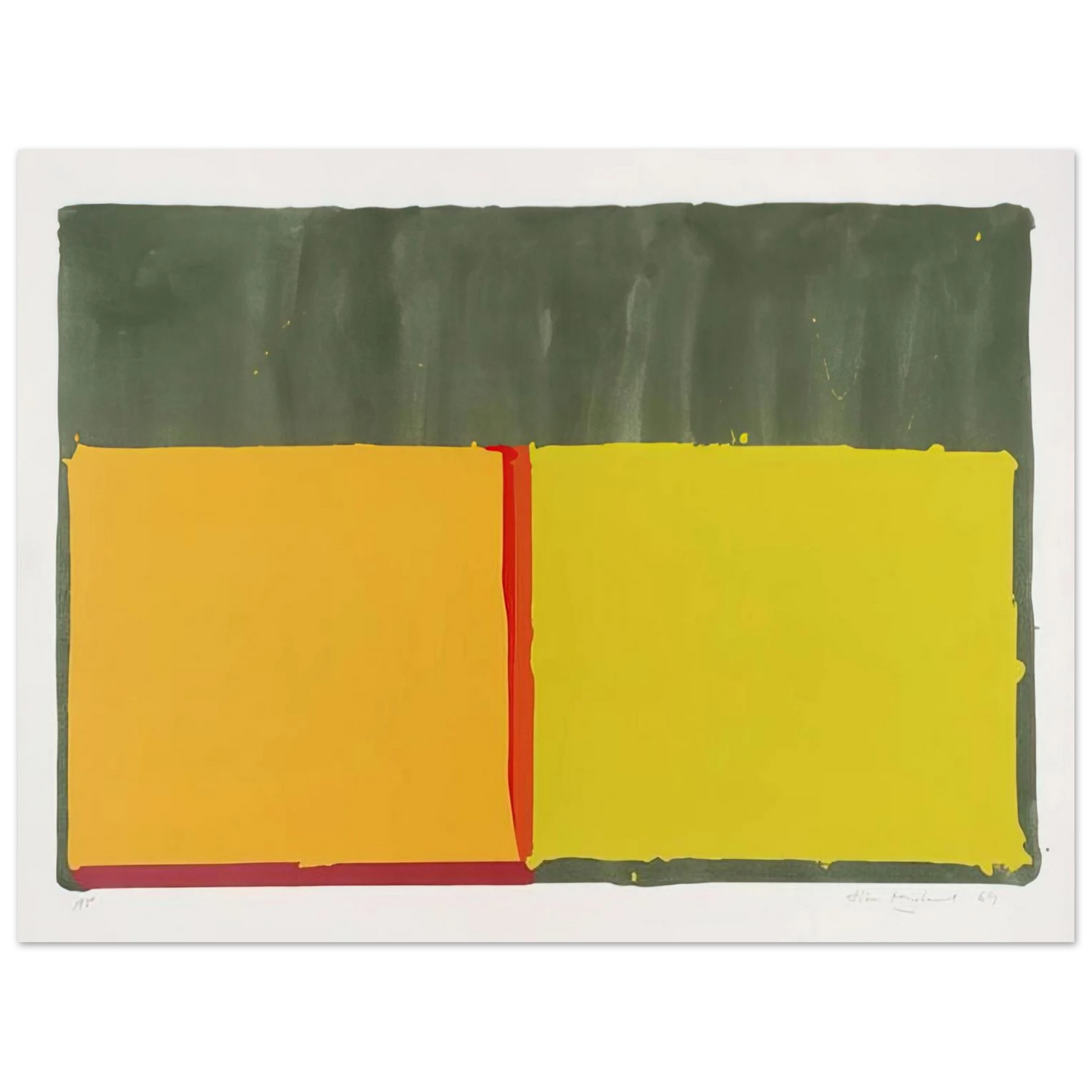 John Hoyland - Yellows - 1969 Fine Art Poster - Default Title