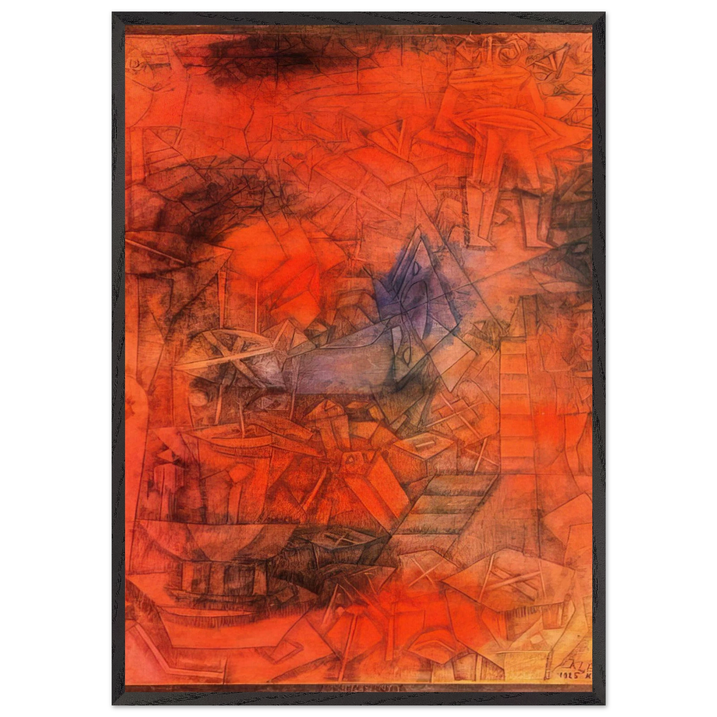 GROYNES 1925 - Paul Klee Framed Art Print – Black Wooden Frame - Default Title - -Framed Art Print