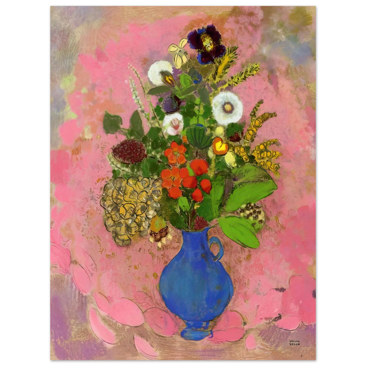 Odilon Redon - FLOWERS 1905 75x100 cm / 30x40inches Fine Art Poster