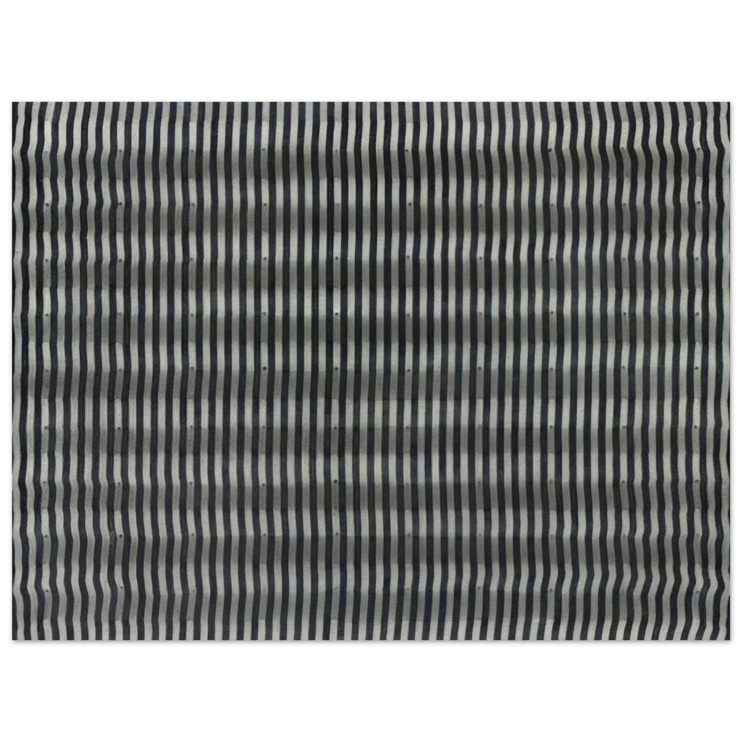 Enrico Castellani - Untitled Striped Surface - 1961 Fine Art Poster - Default Title