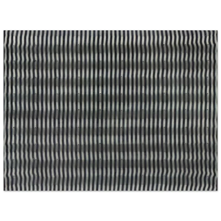 Enrico Castellani - Untitled Striped Surface - 1961 75x100 cm / 30x40inches Fine Art Poster