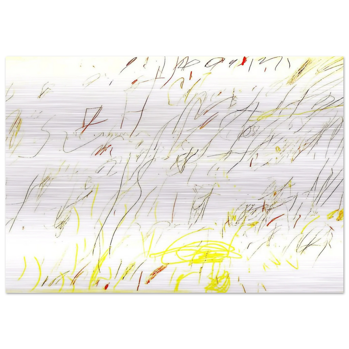 Blue Room - Cy Twombly Brushed Aluminum Print - 70x100 cm / 28x40 inches | Cy Twombly Aluminum Print | Cy Twombly Prints