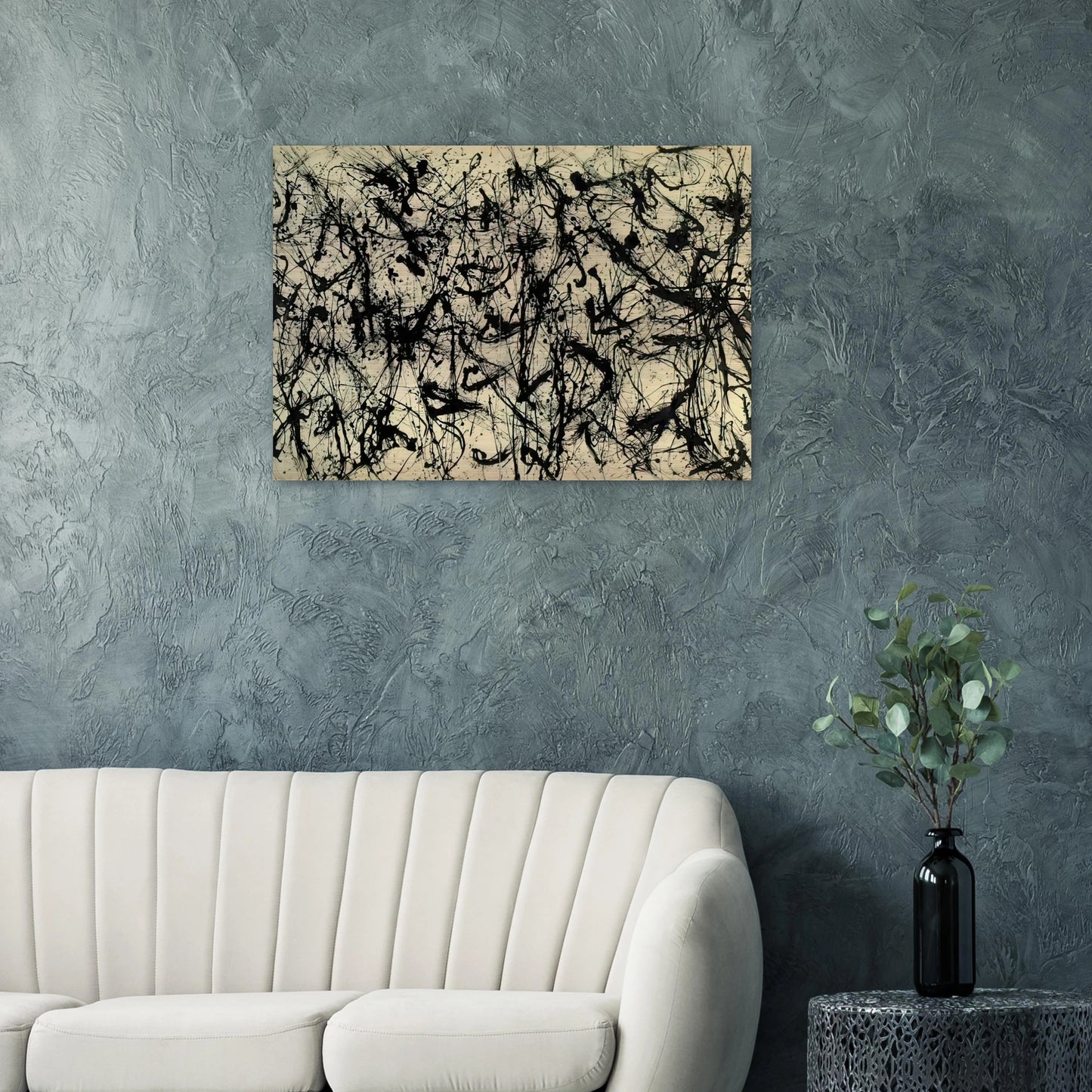 NUMBER 32 1950 - Jackson Pollock Brushed Aluminum Print - 70x100 cm / 28x40 inches | Jackson Pollock Aluminum Print | Jackson Pollock Prints