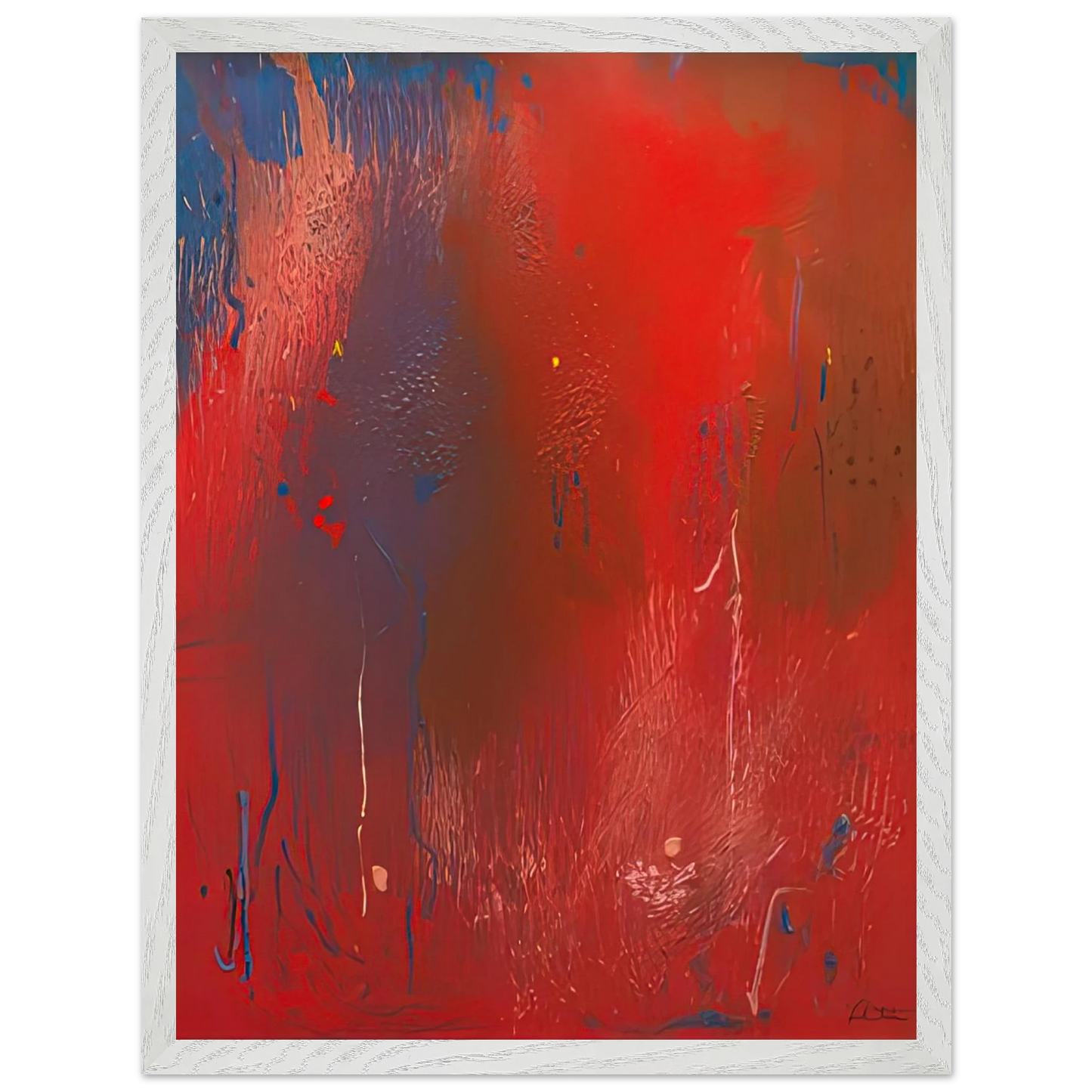 Helen Frankenthaler - Warrior, 1991- Wall Art - 30x40 cm / 12x16 inches - Premium Wooden Framed Poster With Fine Art Paper - Black frame