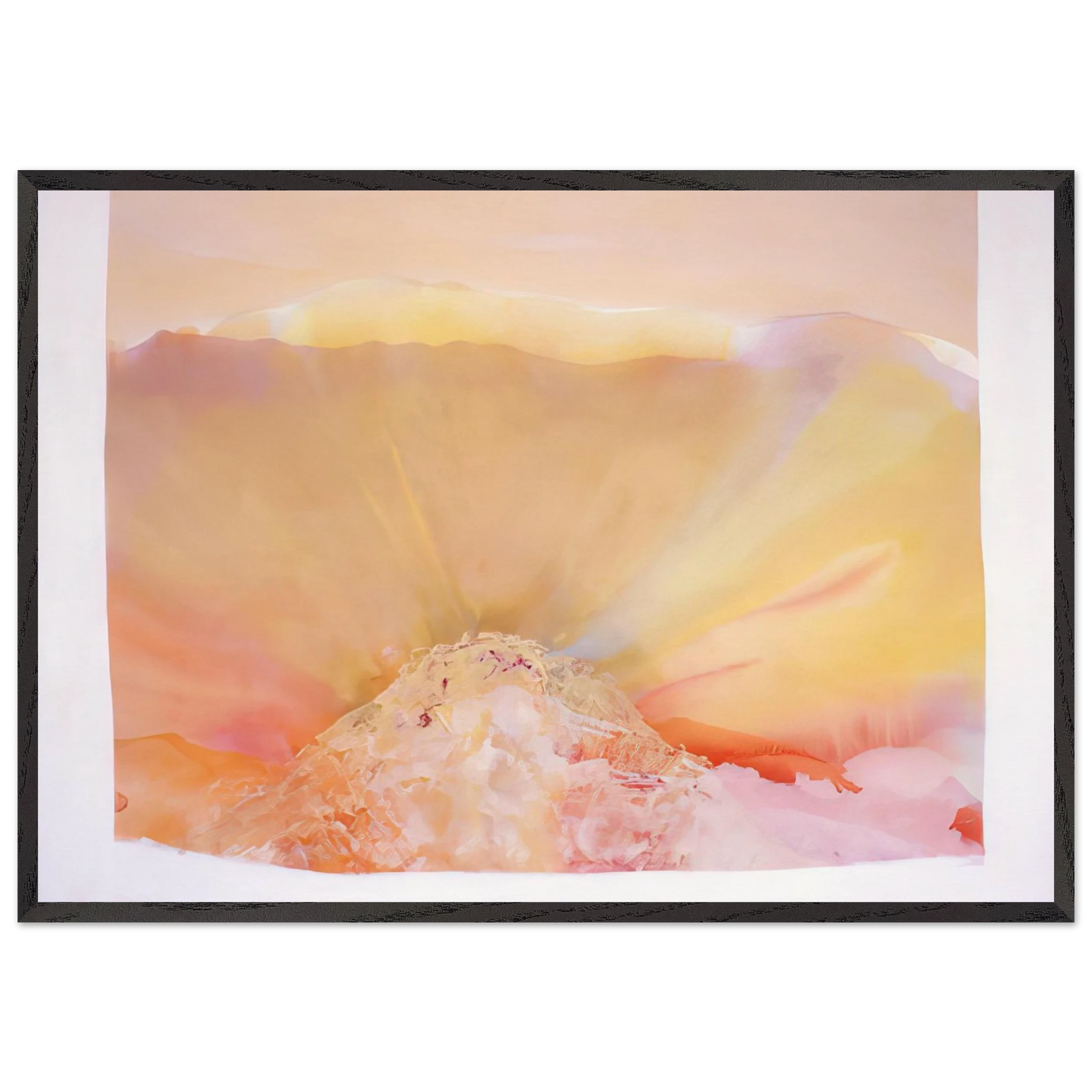 Eye Of The Pyramid Version I - 1988 - Ronnie Landfield 70x100 cm / 28x40 inches Framed Art Print – Black Wooden Frame