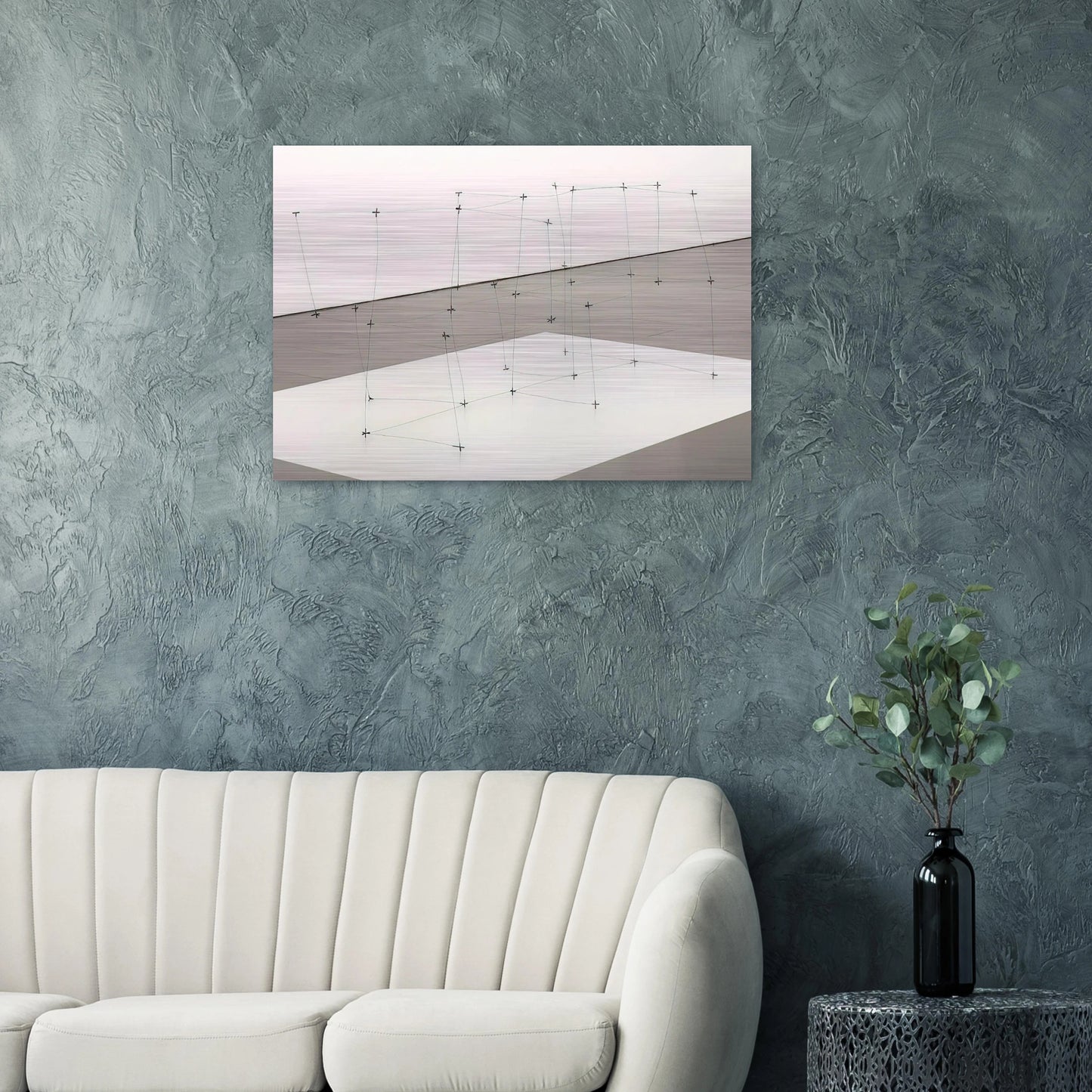 Reticulárea cuadrada horizontal 7110 - 1971 - Gego Brushed Aluminum Print - 70x100 cm / 28x40 inches | Gego Aluminum Print | Gego Prints