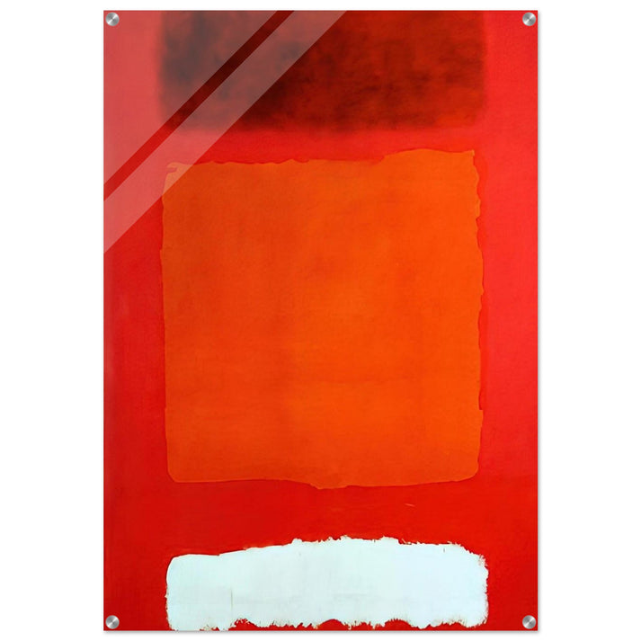 Red, White, and Brown - 1957 - Mark Rothko Acrylic Print - 70x100 cm / 28x40″ inches | Mark Rothko Wall Art | Mark Rothko Prints