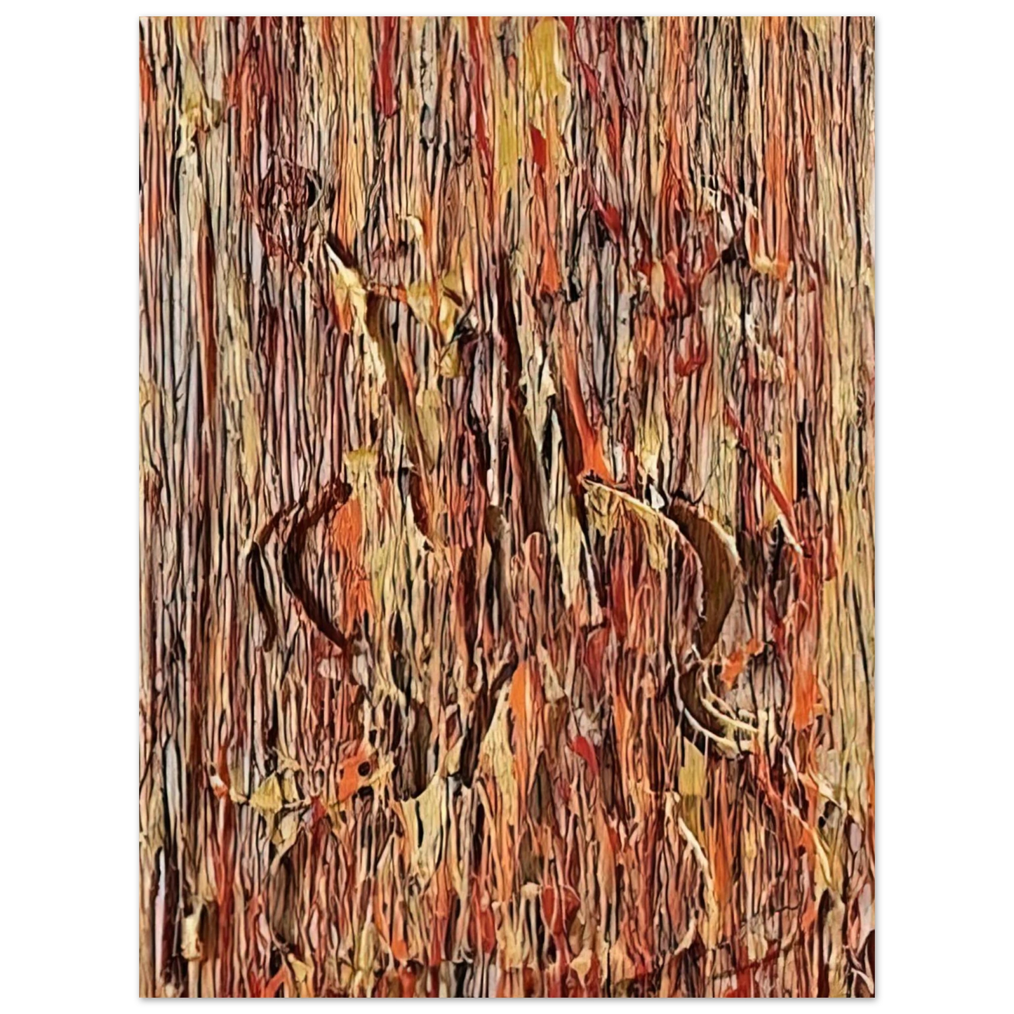 Arman - Gold and Red - 1990 Fine Art Poster - Default Title