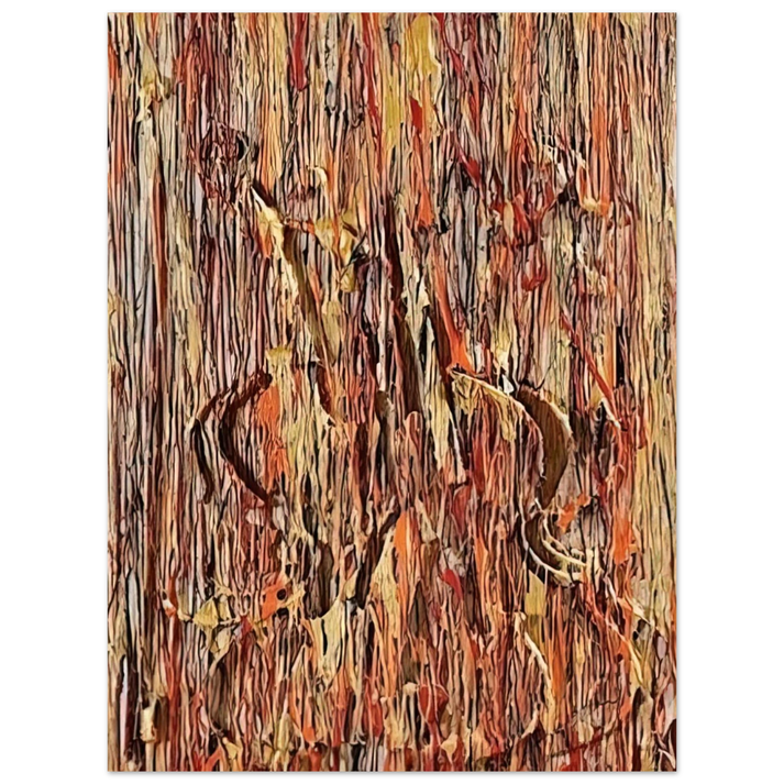 Arman - Gold and Red - 1990 75x100 cm / 30x40inches Fine Art Poster