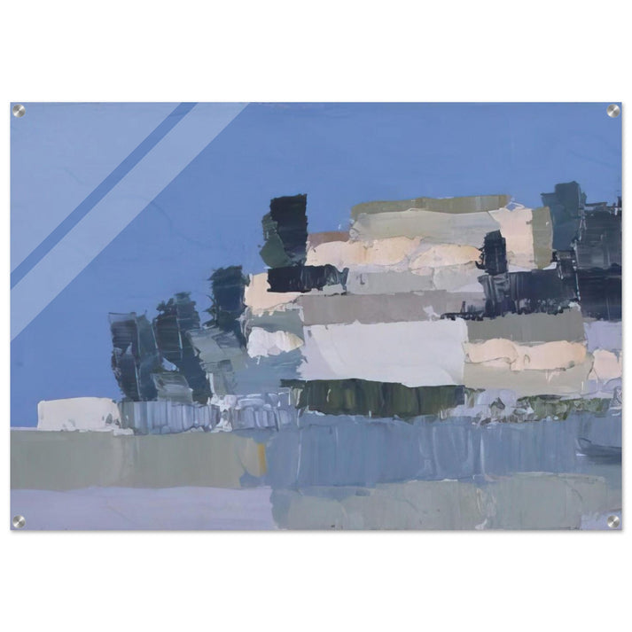 Ménerbes - Art Informel - Nicolas de Stael Acrylic Print - 70x100 cm / 28x40″ inches